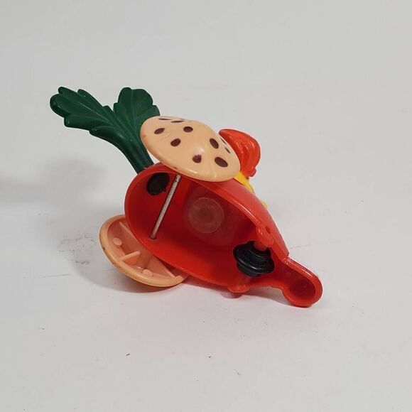 1988 McDonald's Fraggle Rock Gobo Red Radish Shaped Toy Car Vehicle - Picture 4 of 6
